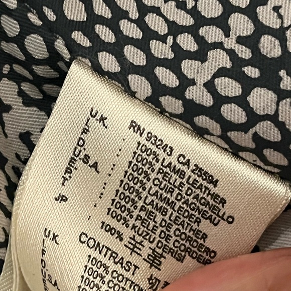 Diesel V-Neck Lambskin Leather Jacket - Picture 7 of 13